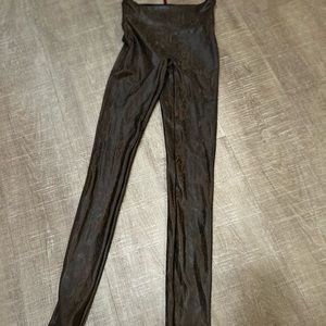 Spanx snake print pleather leggings size xs. Never worn.